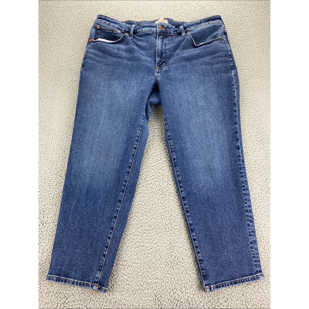 Madewell The Mid-Rise Perfect Vintage Stretch Tapered Mom-Jean Style   Size: 20W
